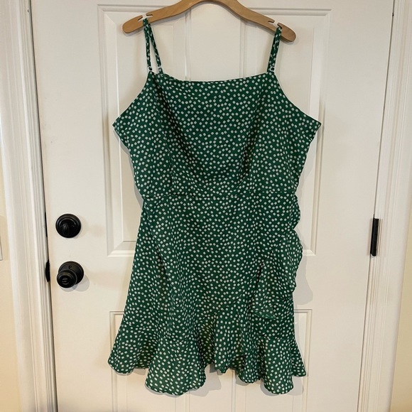 Daisy Print Flounce Trim Tulip Hem Cami Dress size 4X - Picture 6 of 8